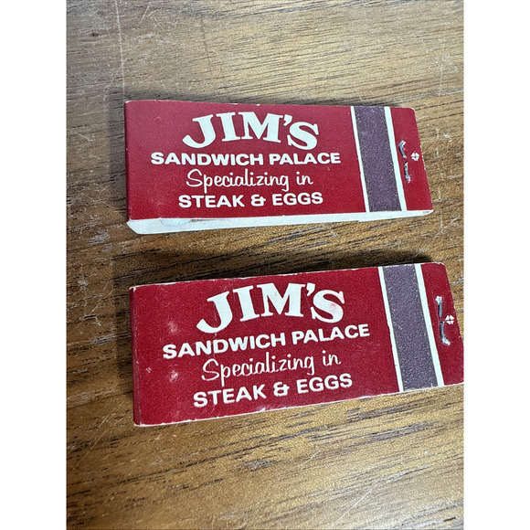 Jim’s Sandwich Palace Dallas TX Restaurant Matchbooks The Original Market Diner - Picture 3 of 7